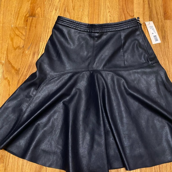 Rebecca Taylor Vegan Leather Mini Skirt - Picture 3 of 6